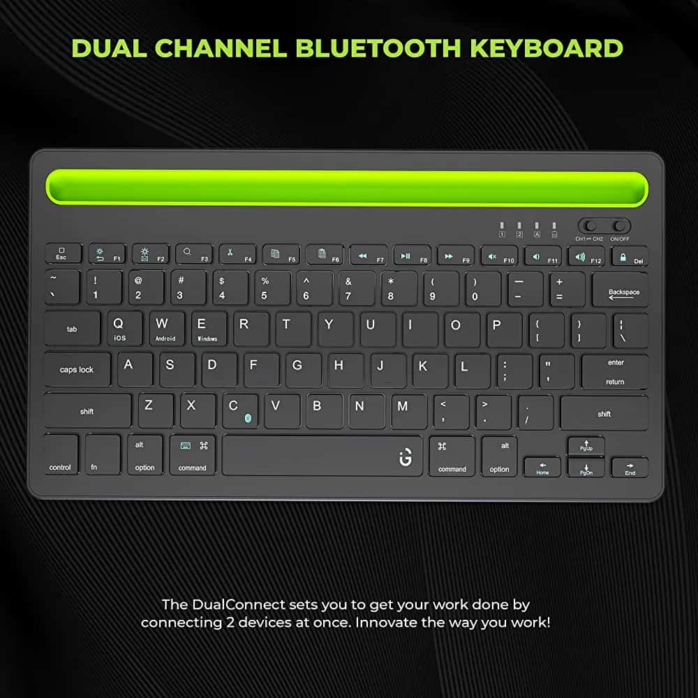 Teclado Bluetooth Dos Canales para Ipads / Tablets/ Smartphone / TV