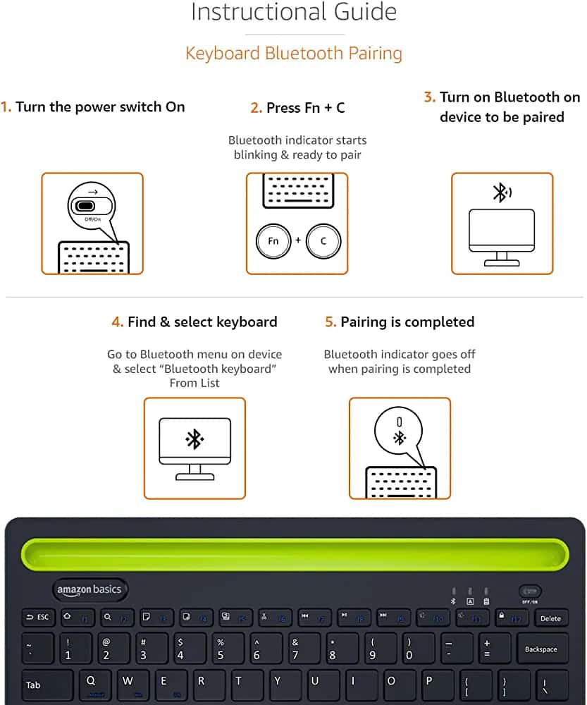 Teclado Bluetooth Dos Canales para Ipads / Tablets/ Smartphone / TV